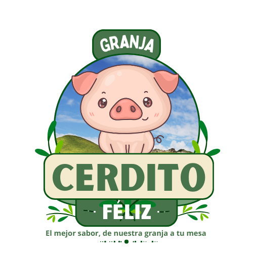 Logo Granja Cerdito Feliz